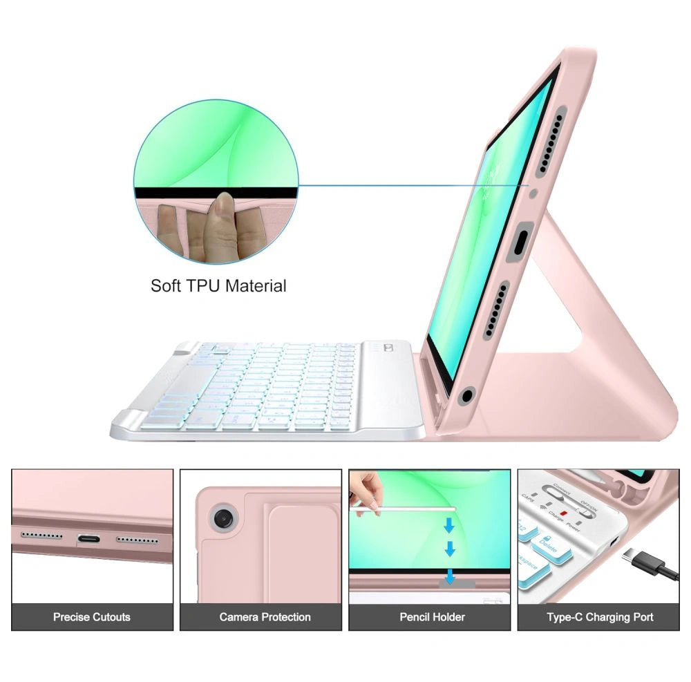 Etui Tech-Protect SC Pen na Samsung Galaxy Tab A9+ - różowe – zdjęcie 5