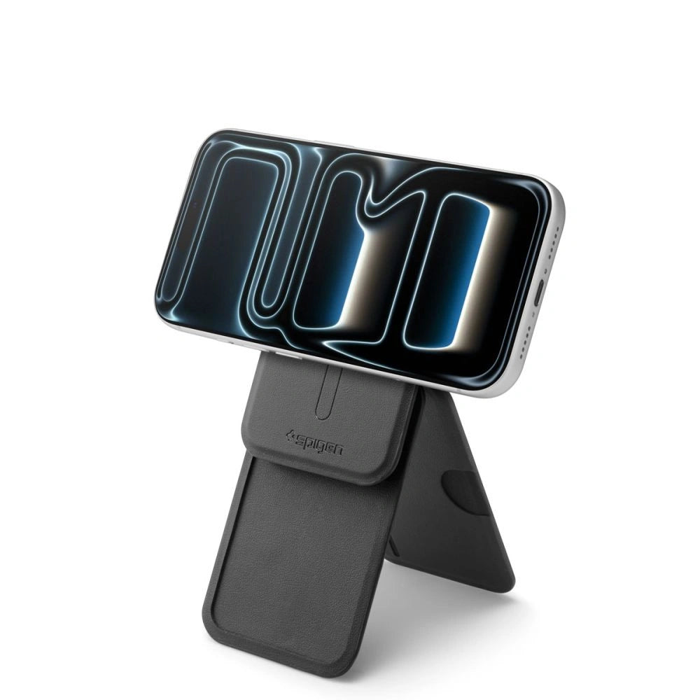 Magnetyczny portfel Spigen Slim Fold Tripod Wallet na telefon - czarny – zdjęcie 12