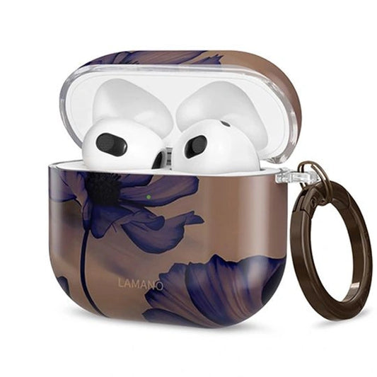 Etui Tech-Protect Lamano na AirPods 4 - brązowo-fioletowe
