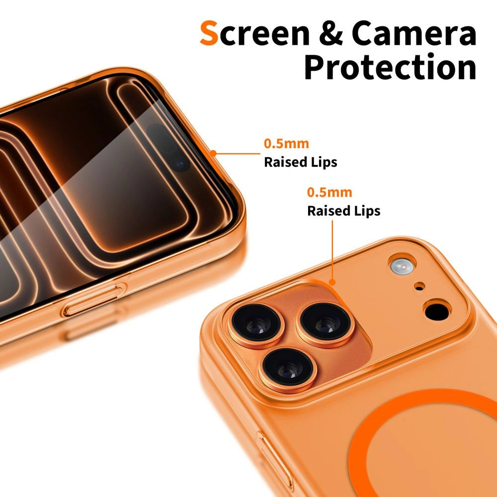 Etui Tech-Protect Magslim MagSafe na iPhone 17 Pro Max - pomarańczowe – zdjęcie 4