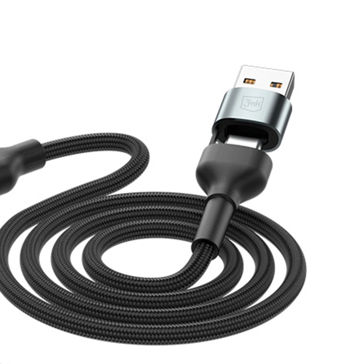 Kabel 3mk Hyper Cable N-SERIES 6 in 1 USB-C / USB-A to USB-C - czarny – zdjęcie 3