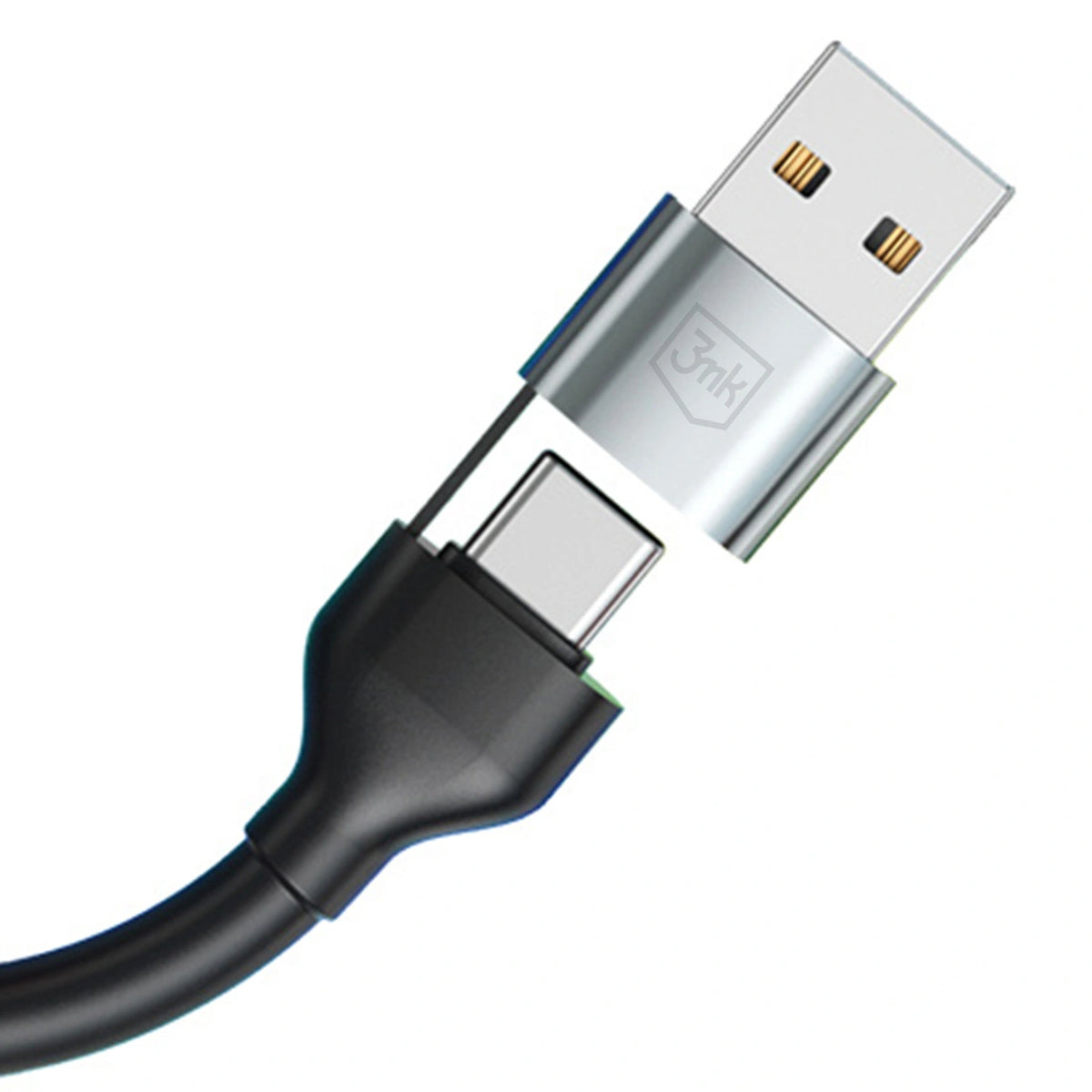 Kabel 3mk Hyper Cable N-SERIES 6 in 1 USB-C / USB-A to USB-C - czarny – zdjęcie 5