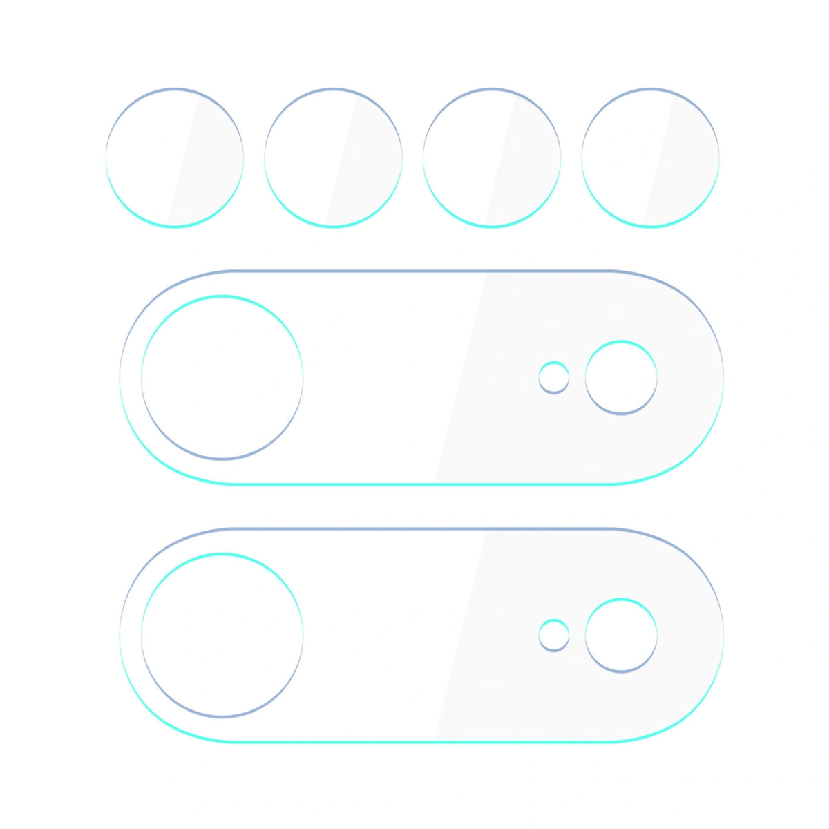 Szkło hybrydowe na obiektyw aparatu 3mk Lens Protection na Apple iPhone Air – zdjęcie 2