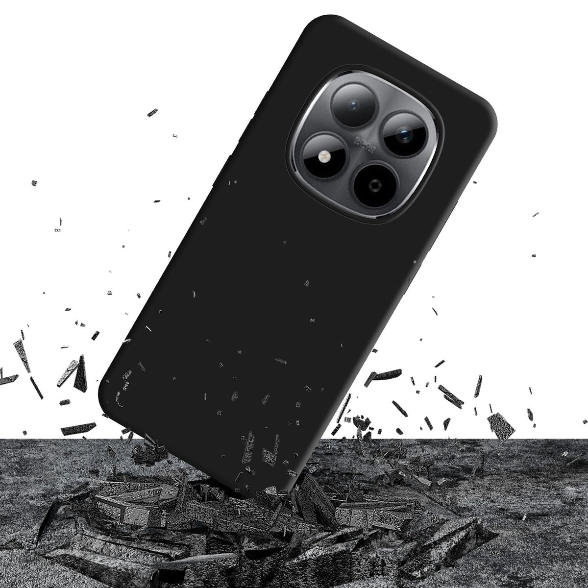 Etui 3mk Matt Case Pro na Redmi Note 15 Pro - czarne matowe