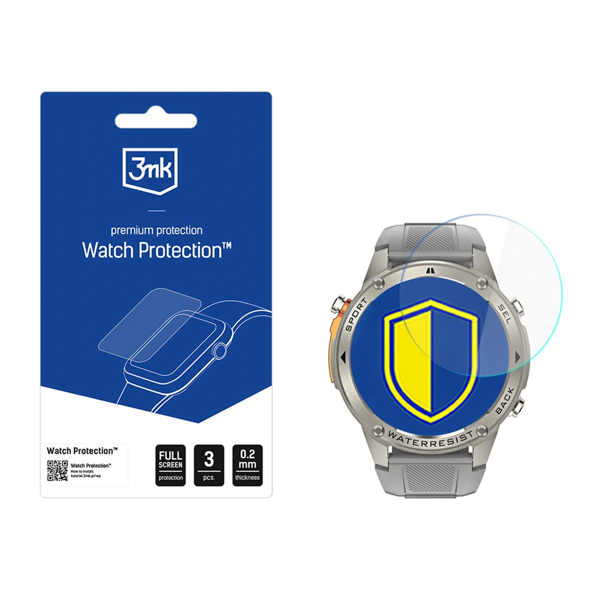 Szkło hybrydowe 3mk Watch Protection FlexibleGlass na Aligator Watch GPS