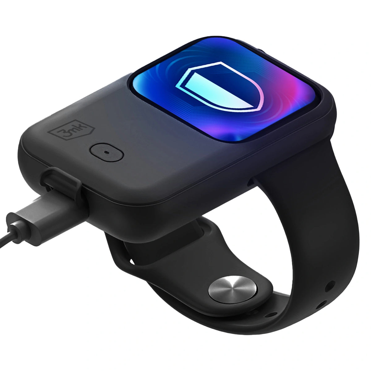Powerbank 3mk na Apple Watch 44 mm / 45 mm 2,5W 1200mAh USB-C - czarny – zdjęcie 2