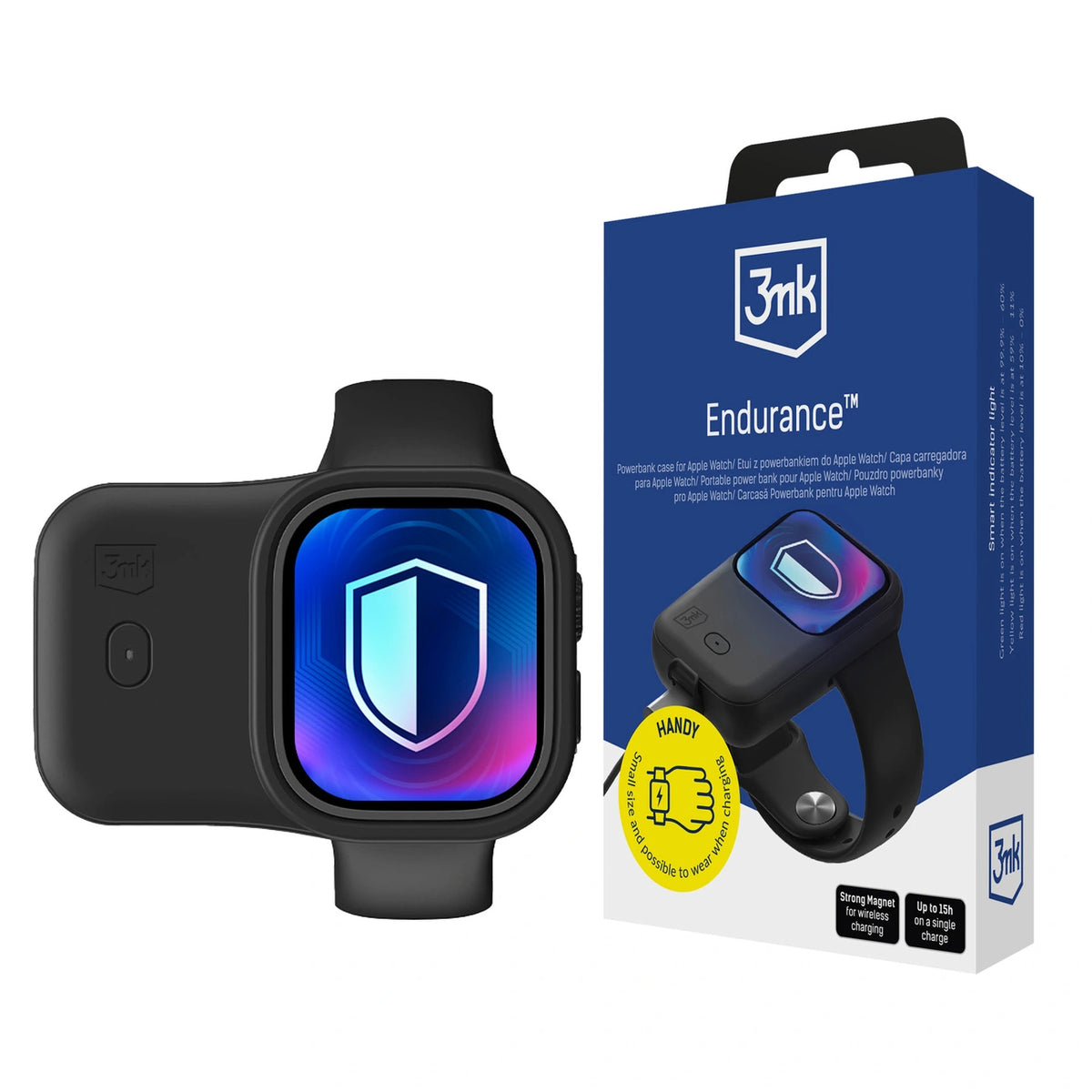Powerbank 3mk na Apple watch 40 mm / 41 mm 2,5W 1200mAh USB-C - czarny