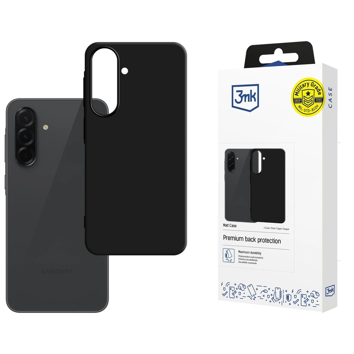 Etui 3mk Matt Case na Samsung Galaxy A57 - czarne matowe