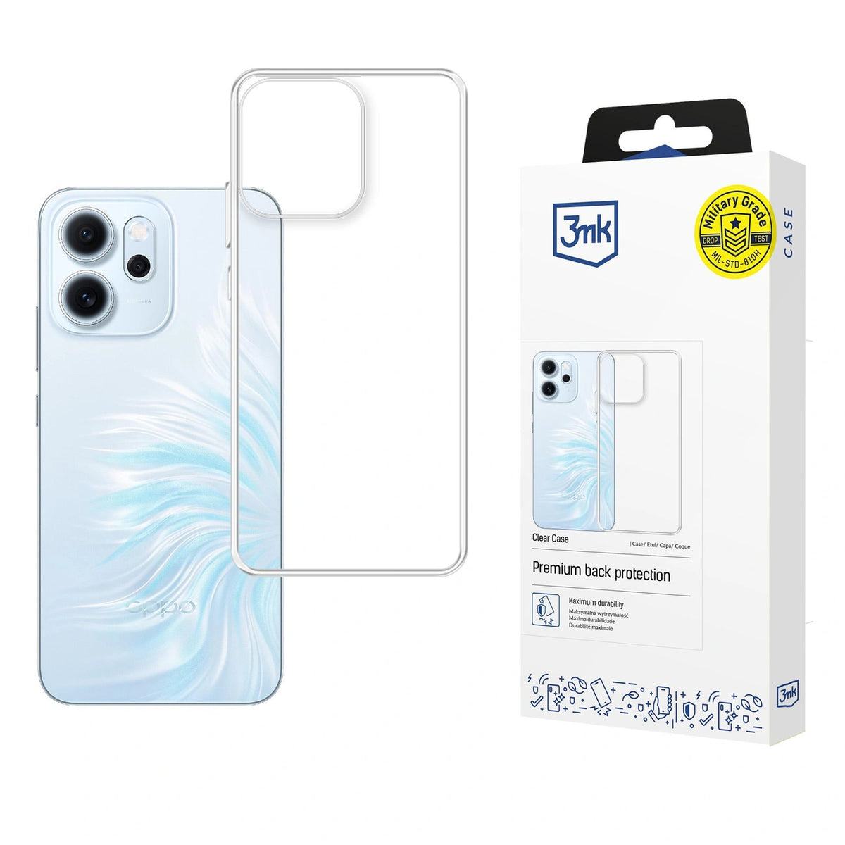 Etui 3mk Clear Case na Oppo Reno 14 F/ 14 FS 5G - przezroczyste