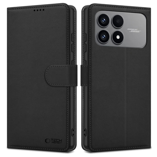 Etui Tech-Protect Wallet na Xiaomi Poco F8 - czarne
