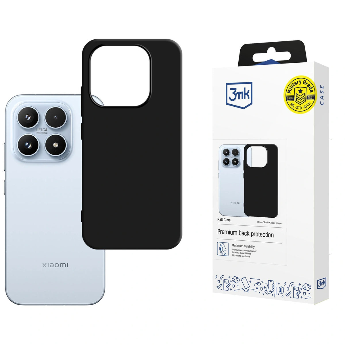 Etui 3mk Matt Case na Xiaomi 17 - czarne matowe