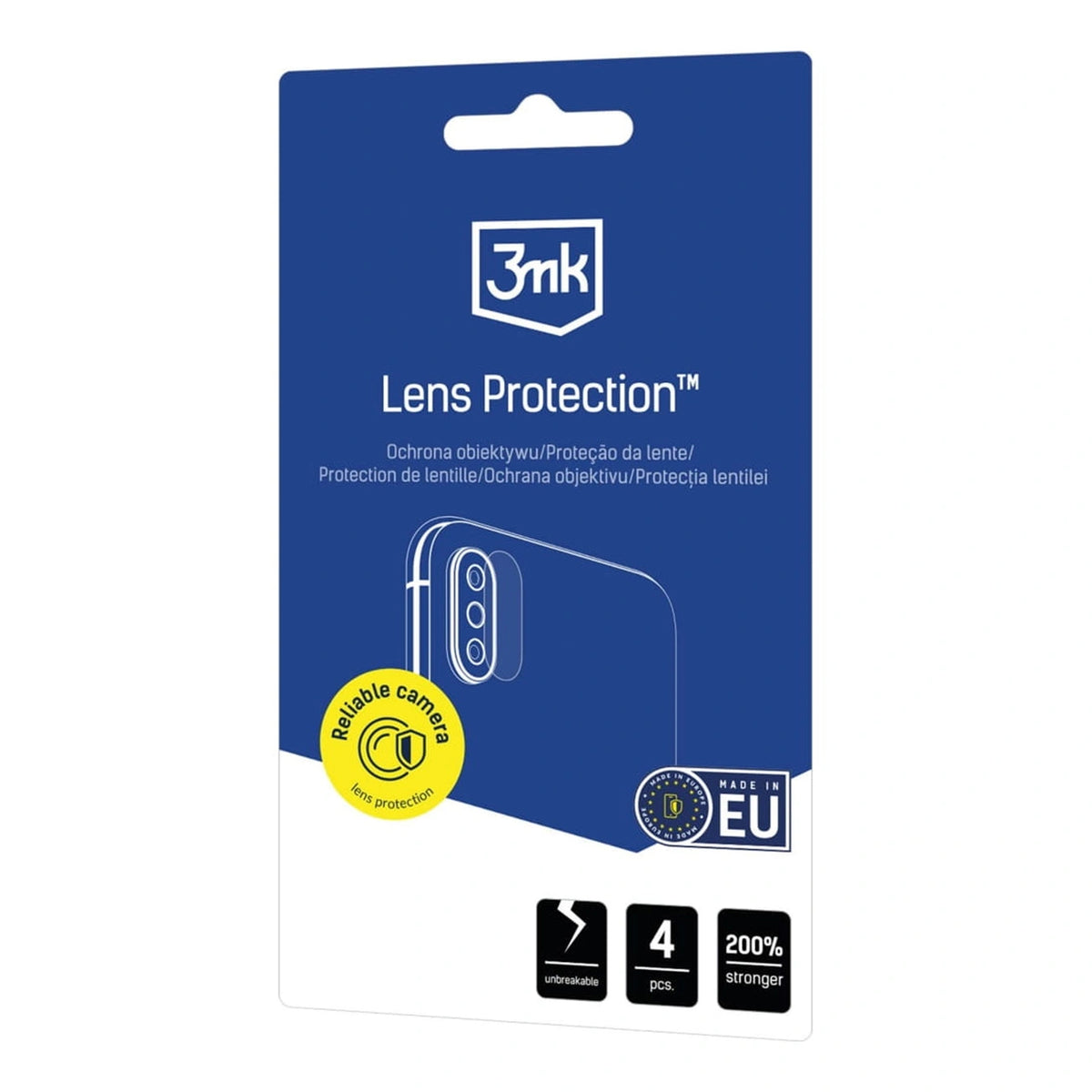 Szkło hybrydowe do obiektywu aparatu 3mk Lens Protection™ na iPhone 17 Pro – zdjęcie 5