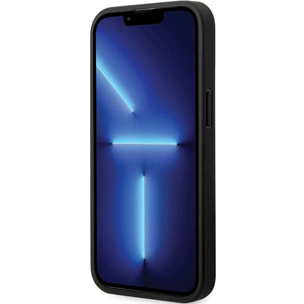 Etui BMW Leather Carbon na iPhone 13 Pro Max - czarne – zdjęcie 5