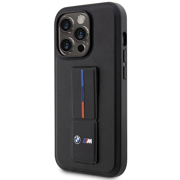 Etui BMW Grip Stand Hot Stamp iPhone 14 Pro - czarne – zdjęcie 2
