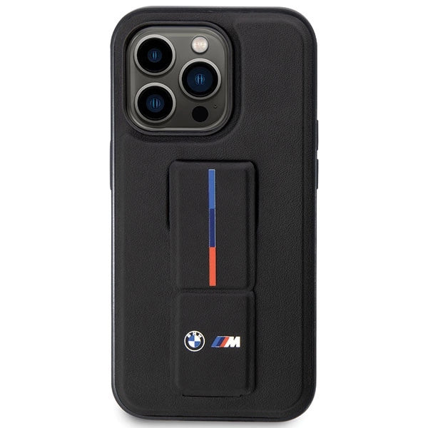 Etui BMW Grip Stand Hot Stamp iPhone 14 Pro - czarne – zdjęcie 3