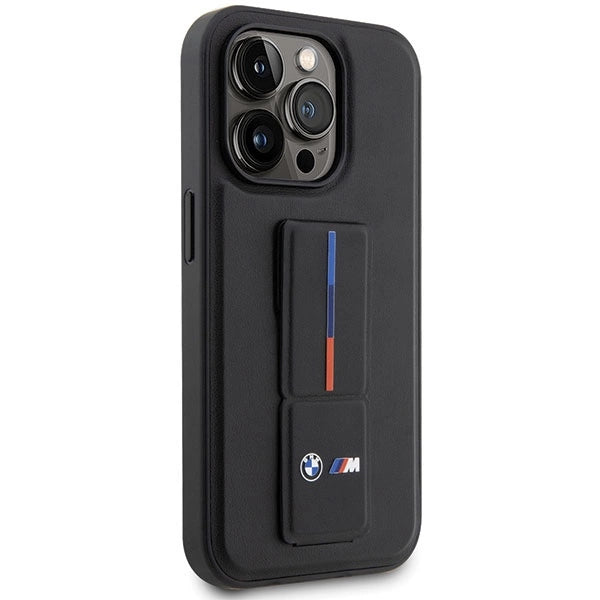 Etui BMW Grip Stand Hot Stamp iPhone 14 Pro - czarne – zdjęcie 4