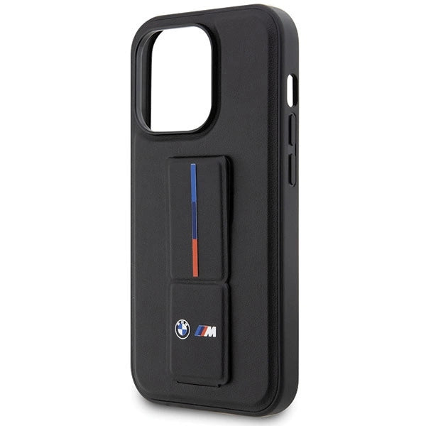 Etui BMW Grip Stand Hot Stamp iPhone 14 Pro - czarne – zdjęcie 6