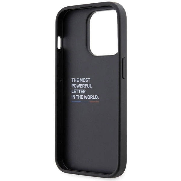 Etui BMW Grip Stand Hot Stamp iPhone 14 Pro - czarne – zdjęcie 7