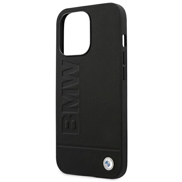 Etui BMW Leather Stamp na iPhone 14 Pro - czarne – zdjęcie 6