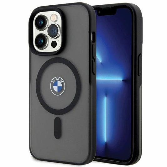 Etui BMW Signature MagSafe na iPhone 14 Pro Max - czarne