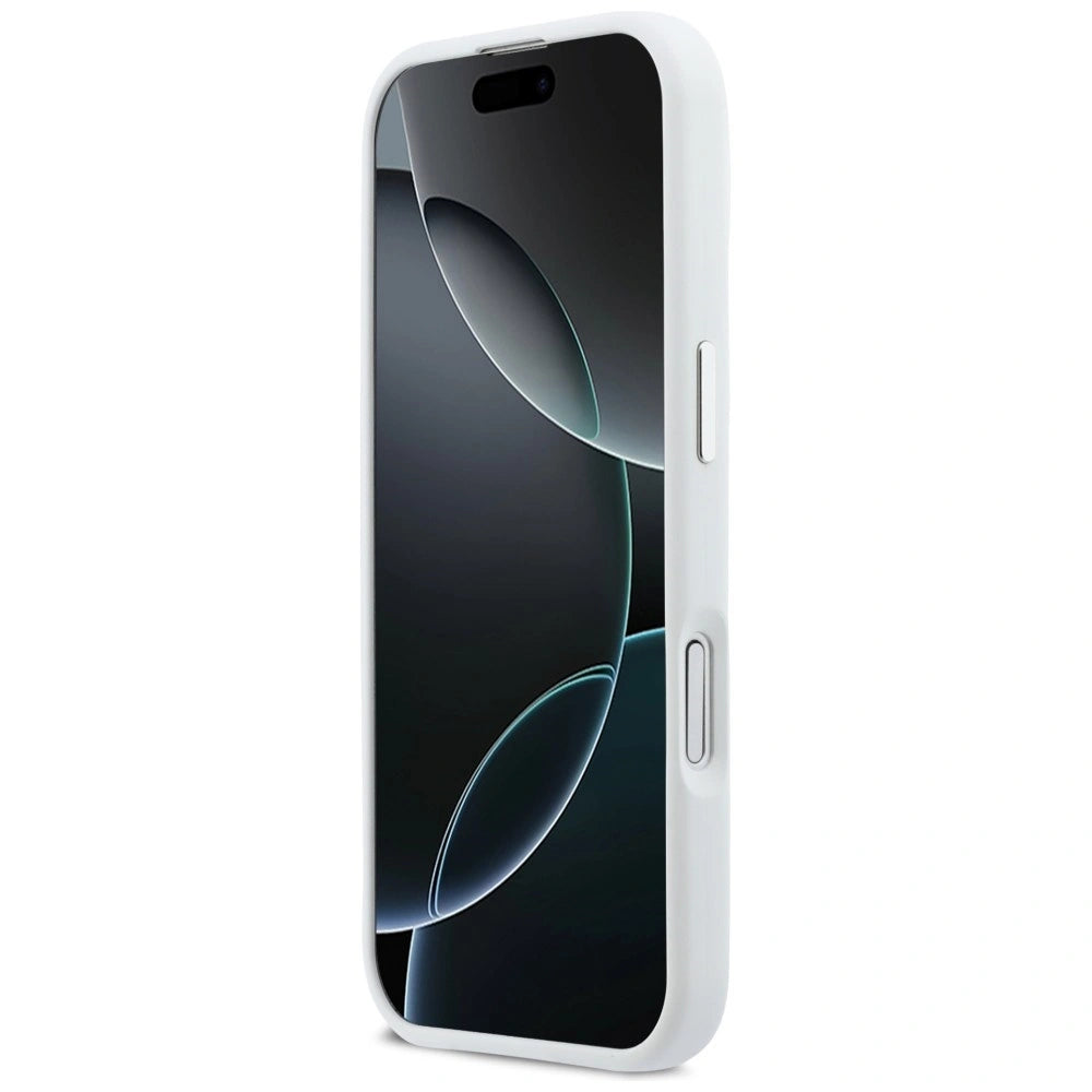 Etui BMW M Silicon Horizontal Line MagSafe na iPhone 17- białe – zdjęcie 5