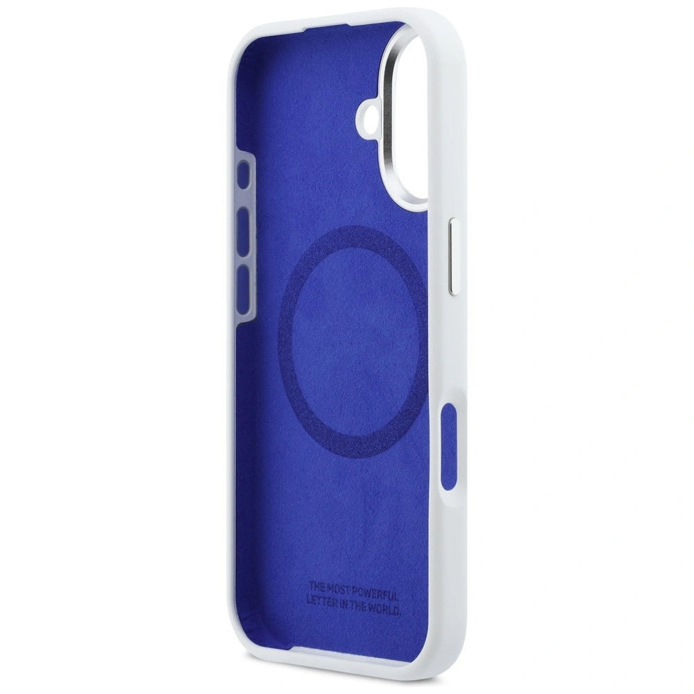 Etui BMW M Silicon Horizontal Line MagSafe na iPhone 17- białe – zdjęcie 7
