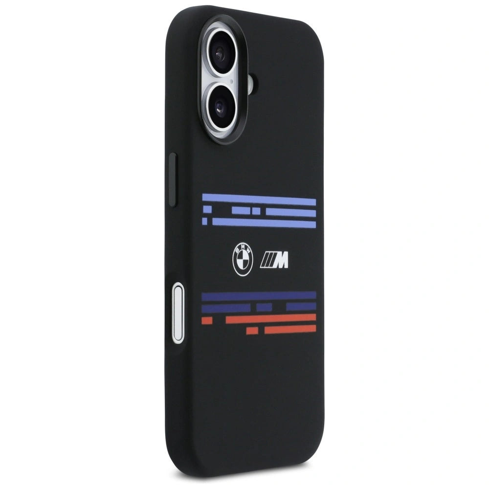 Etui BMW M Silicon Horizontal Line MagSafe na iPhone 17 - czarne – zdjęcie 4