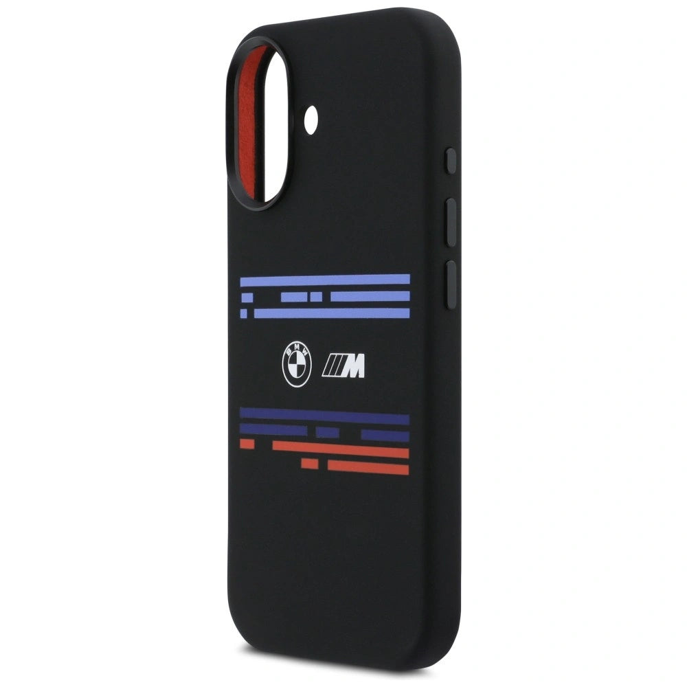 Etui BMW M Silicon Horizontal Line MagSafe na iPhone 17 - czarne – zdjęcie 6