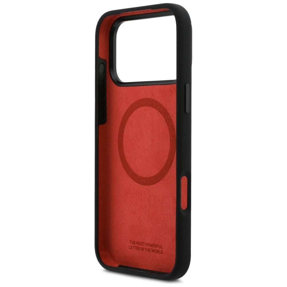 Etui BMW M Silicon Horizontal Line MagSafe na iPhone 17 Pro Max - czarne – zdjęcie 7