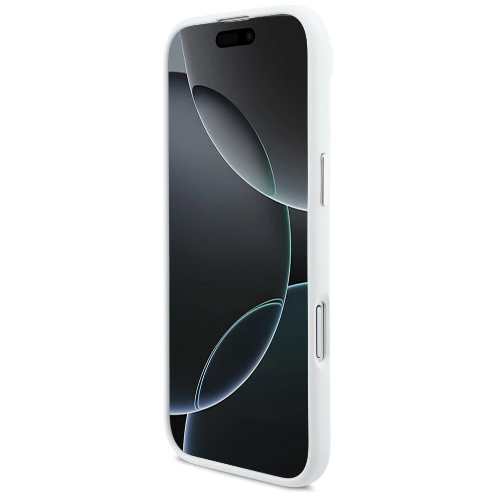 Etui BMW M Silicon Horizontal Line MagSafe na iPhone Air- białe – zdjęcie 5
