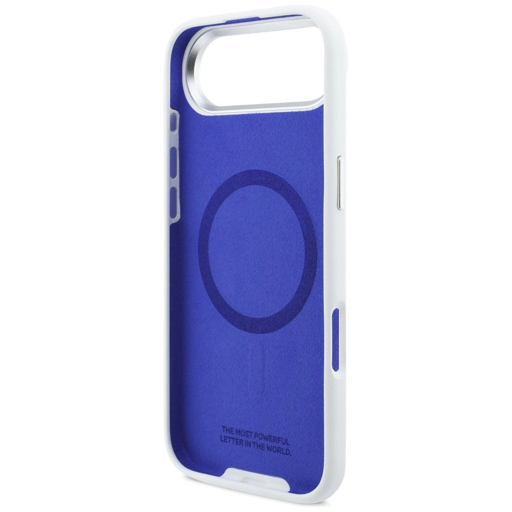 Etui BMW M Silicon Horizontal Line MagSafe na iPhone Air- białe – zdjęcie 7