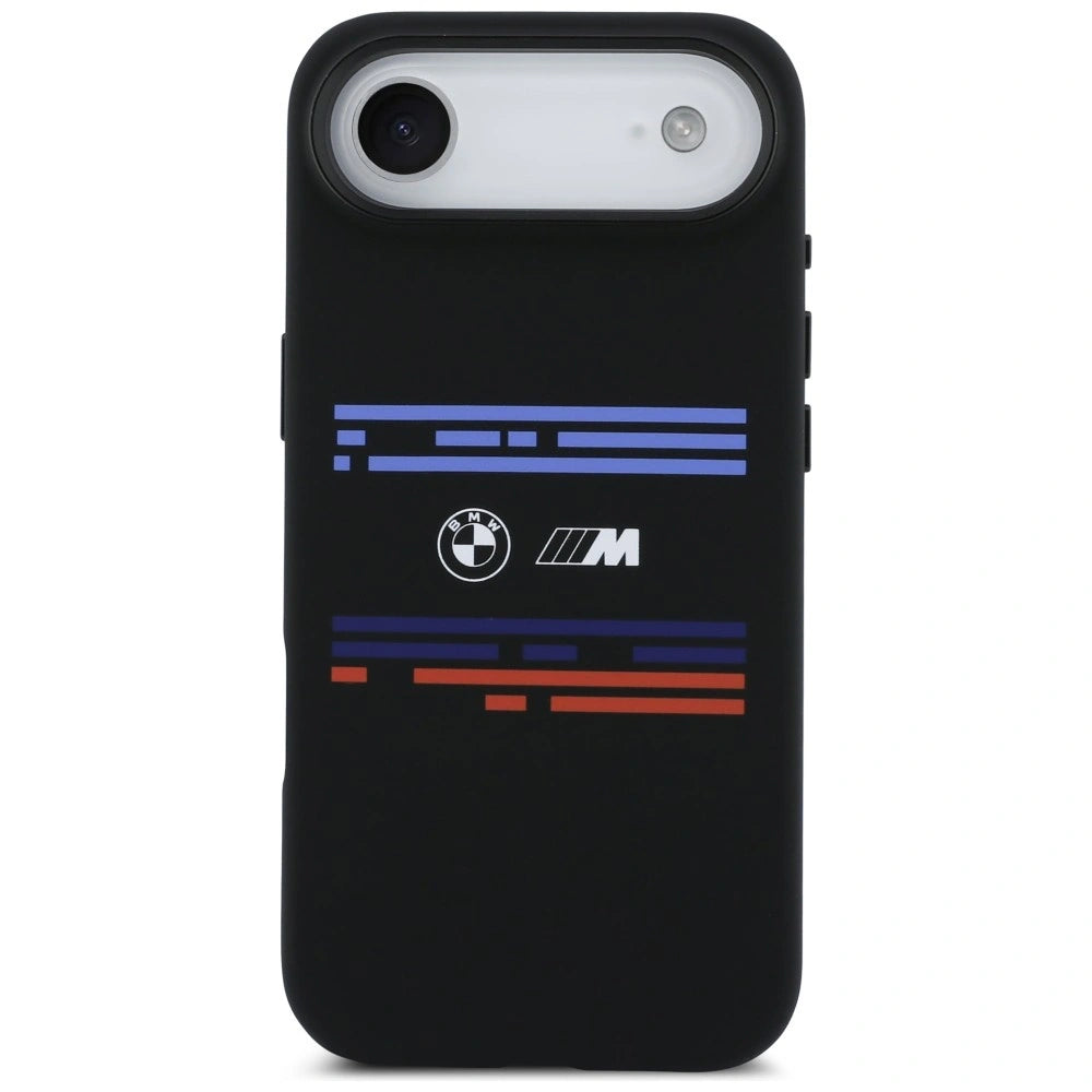 Etui BMW M Silicon Horizontal Line MagSafe na iPhone Air - czarne – zdjęcie 3