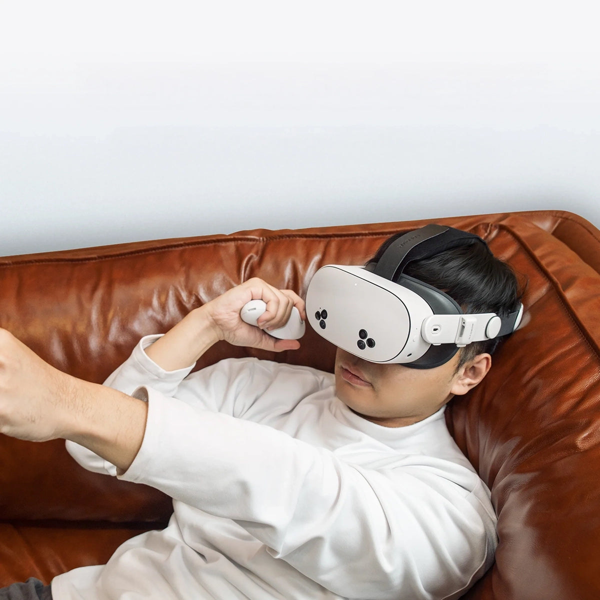 Pasek na głowę BoboVR E3 do Meta Quest 3 i 3S - biało-czarny – zdjęcie 3