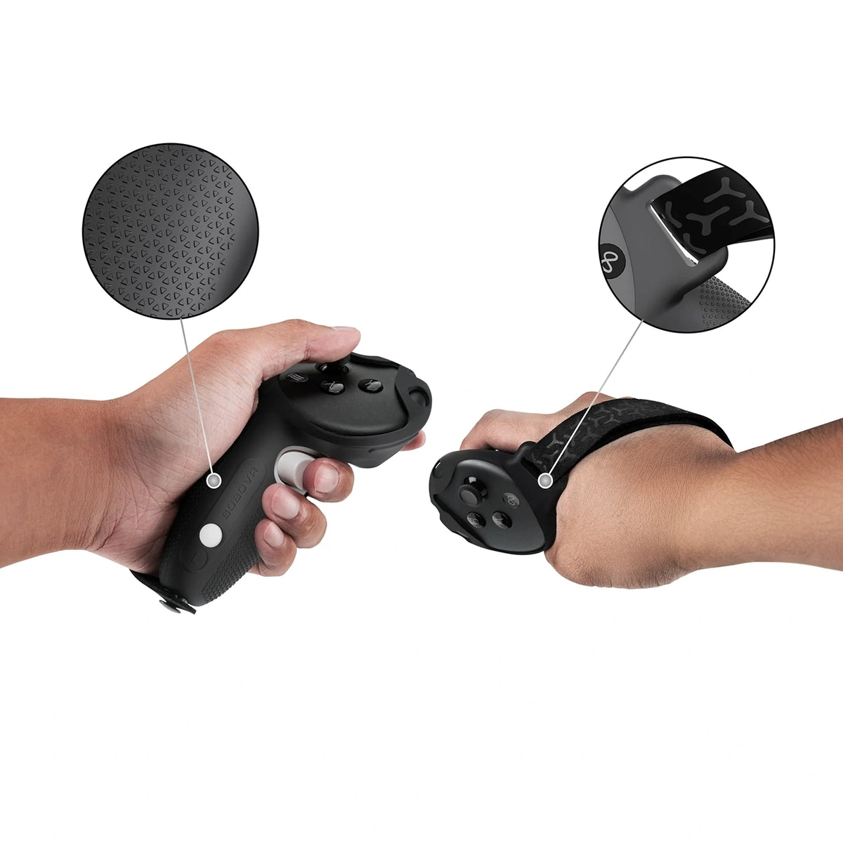 Uchwyty na kontrolery BoboVR G3 do Meta Quest 3 i 3S - czarne – zdjęcie 2