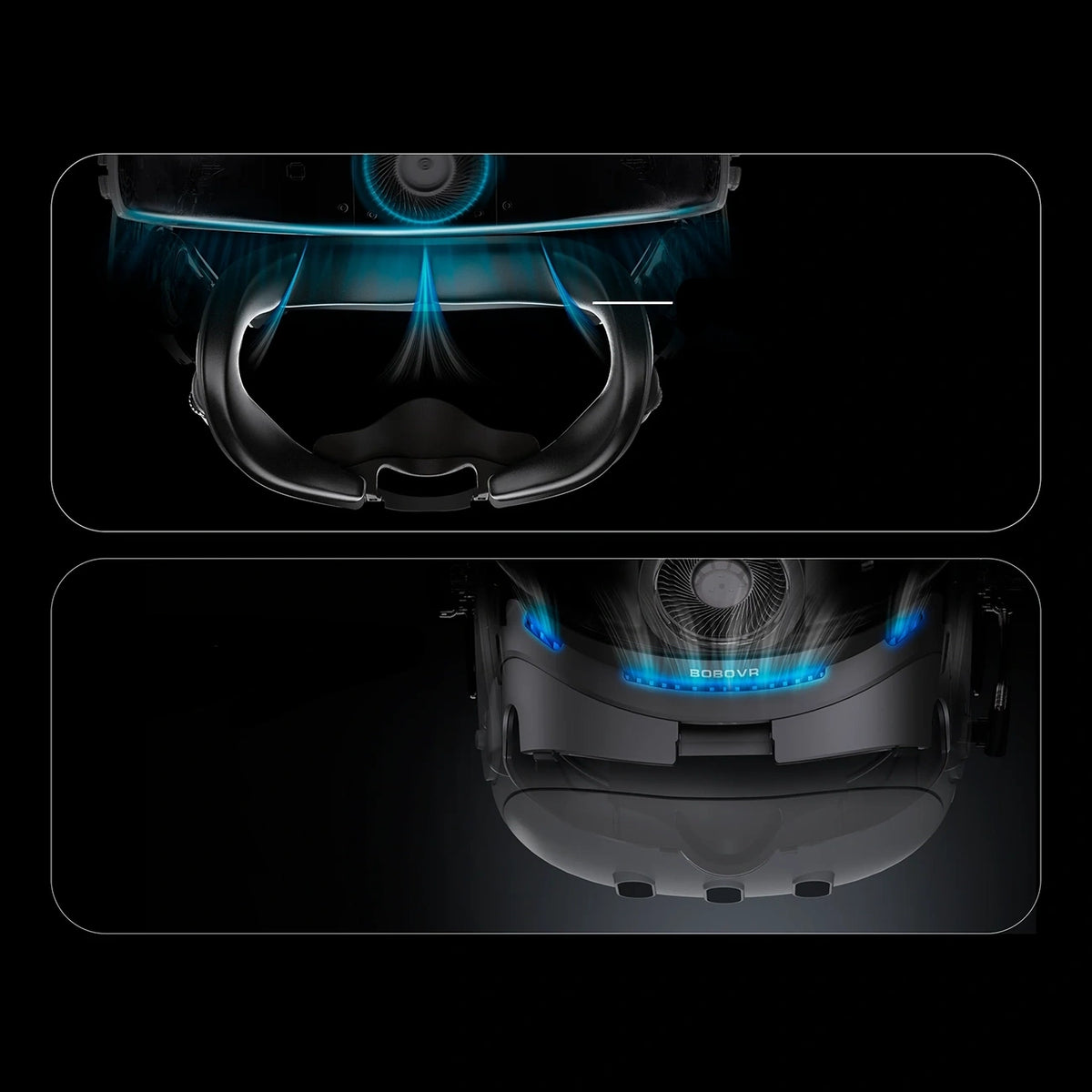 Interfejs twarzowy BoboVR F3 do Meta Quest 3 - czarny – zdjęcie 3