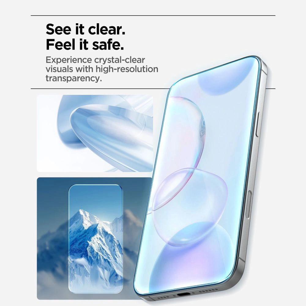 Szkło hartowane Spigen Glas.tR AlignMaster Slim 3-Pack na iPhone 17 – zdjęcie 8