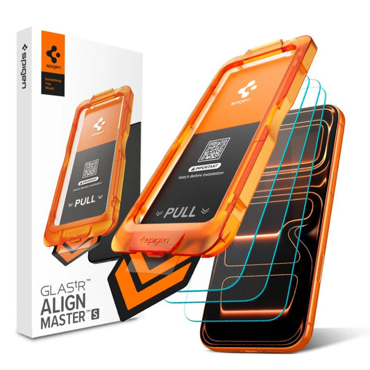 Szkło hartowane Spigen Glas.tR AlignMaster Slim 3-Pack na iPhone 17 Pro