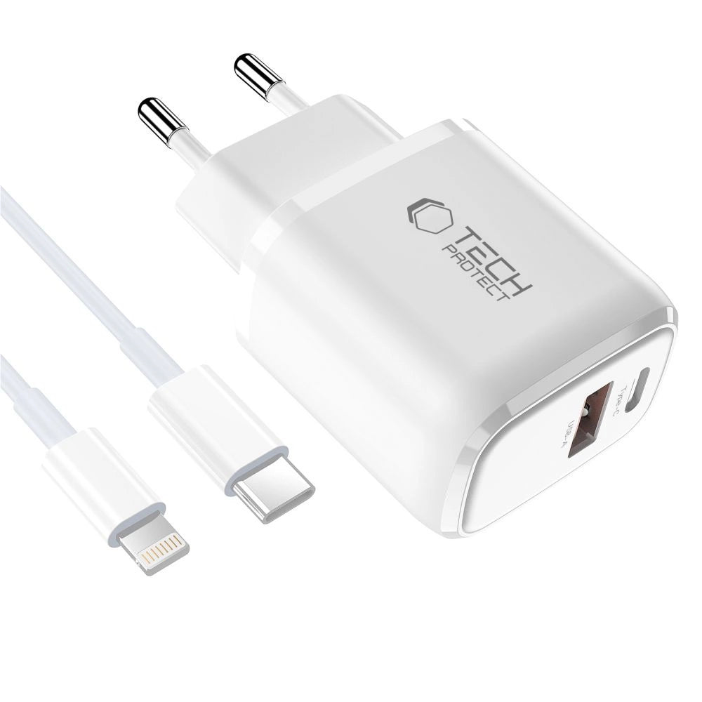 Ładowarka sieciowa Tech-Protect NCA45W-GAN 2-Port 45W - biała – zdjęcie 2