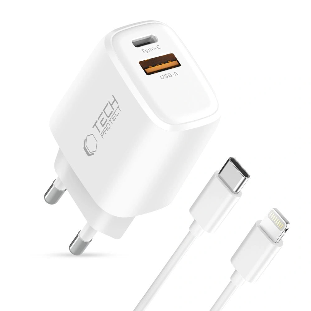 Ładowarka sieciowa Tech-Protect NCA45W-GAN 2-Port 45W - biała – zdjęcie 3