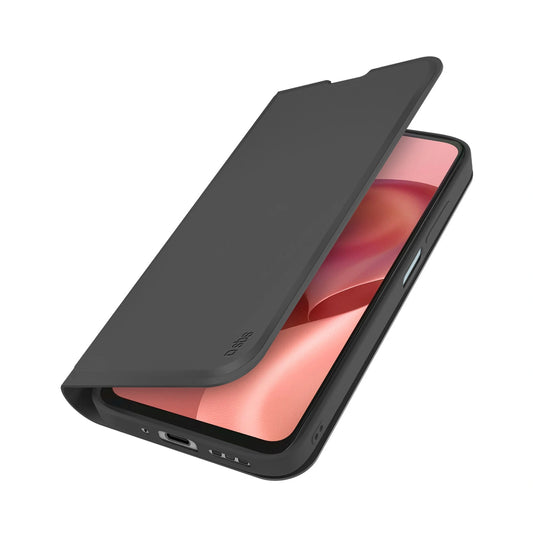 Etui SBS Wallet Smooth na Motorola Moto G06 z klapką - czarne
