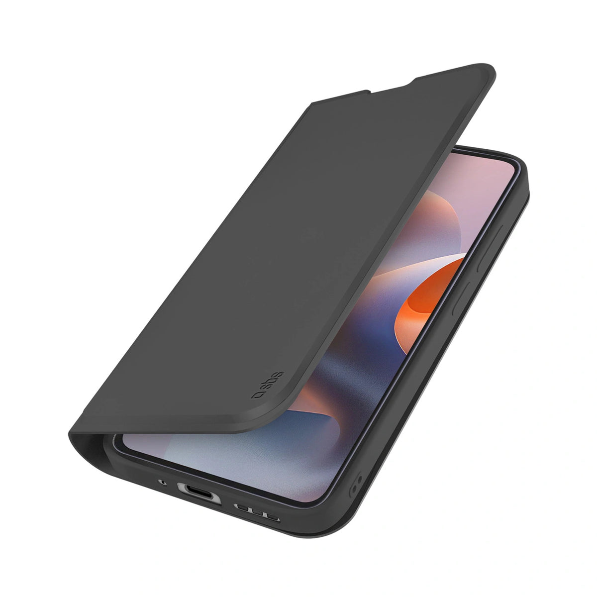 Etui SBS Wallet Smooth na Motorola Moto G86 z klapką - czarne