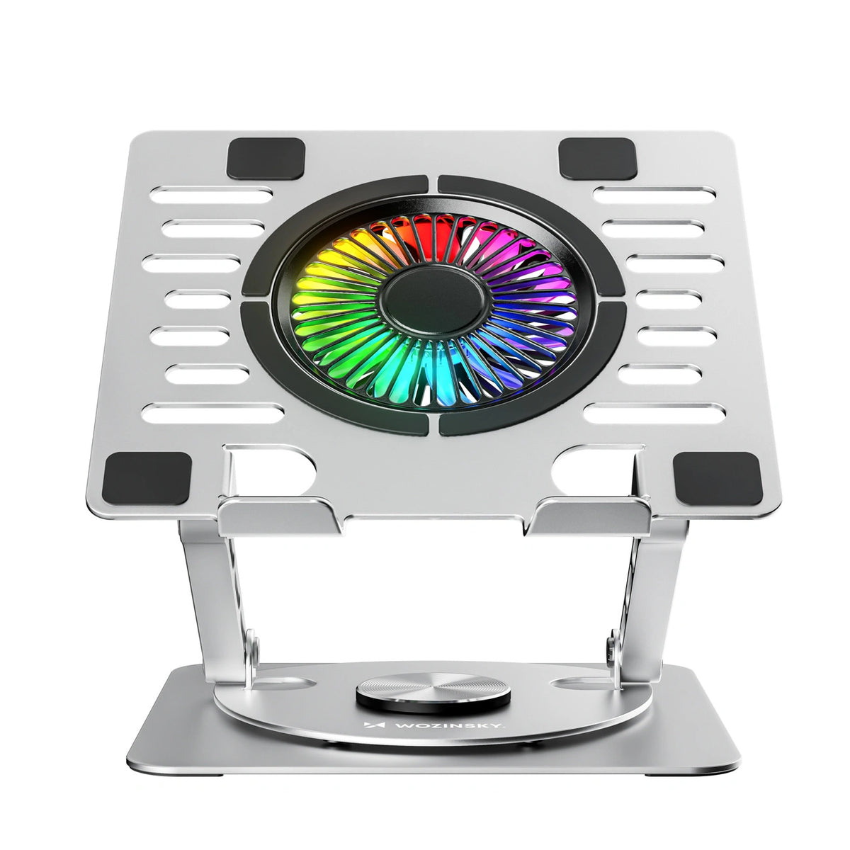 Podstawka Wozinsky WDCX-X16-AS CoolBase RGB chłodząca z obrotem - srebrna – zdjęcie 6