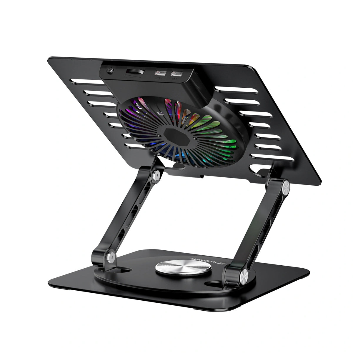 Podstawka Wozinsky WDCX-X16-AS CoolBase RGB chłodząca z obrotem - czarna – zdjęcie 5