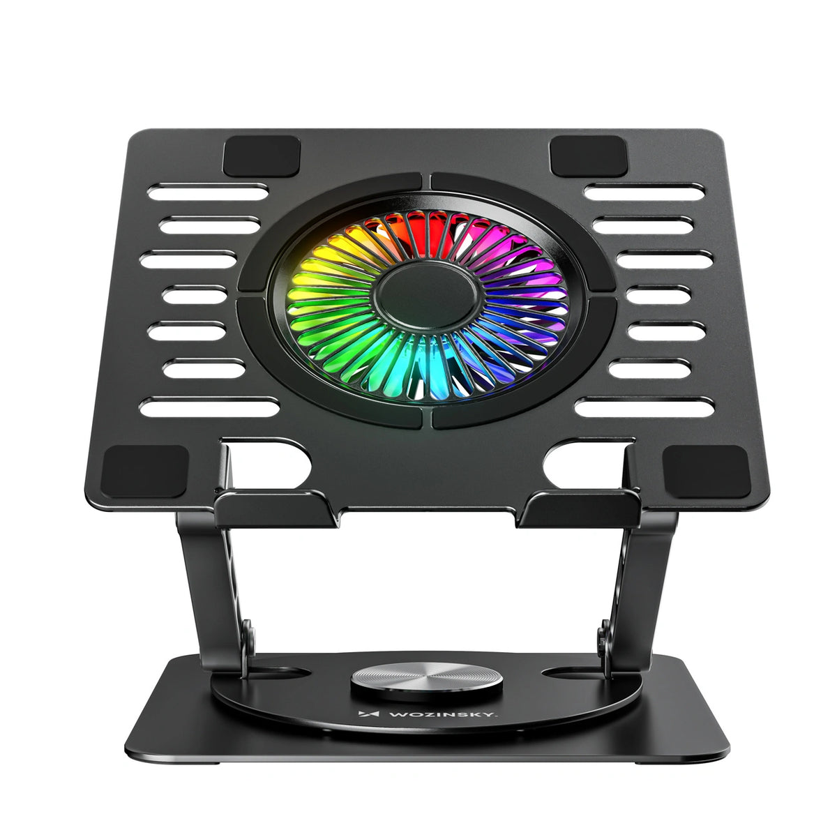 Podstawka Wozinsky WDCX-X16-AS CoolBase RGB chłodząca z obrotem - czarna – zdjęcie 6