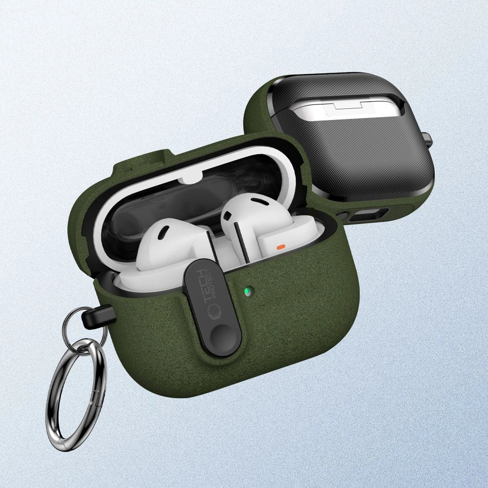 Etui Tech-Protect Slim na Samsung Galaxy Buds 3 / 3 FE / 3 Pro - zielone – zdjęcie 4