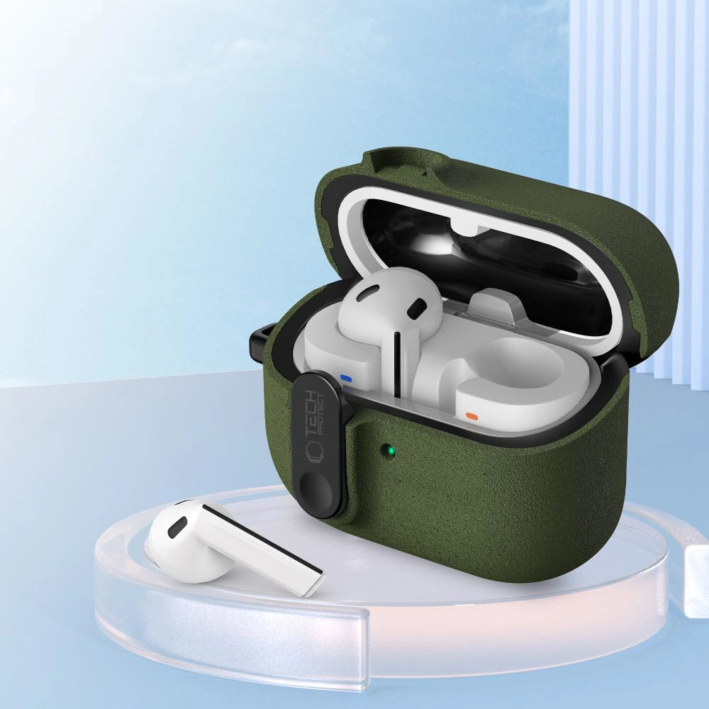 Etui Tech-Protect Slim na Samsung Galaxy Buds 3 / 3 FE / 3 Pro - zielone – zdjęcie 6