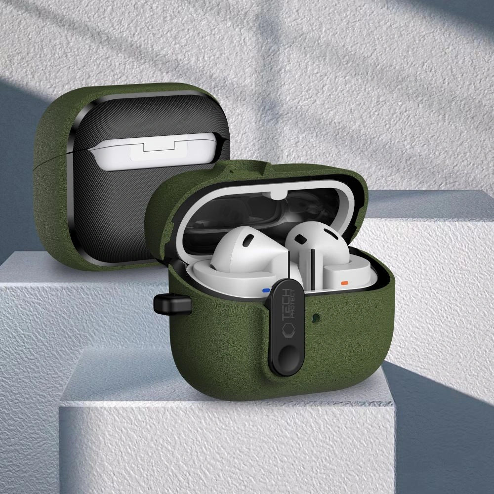 Etui Tech-Protect Slim na Samsung Galaxy Buds 3 / 3 FE / 3 Pro - zielone – zdjęcie 7