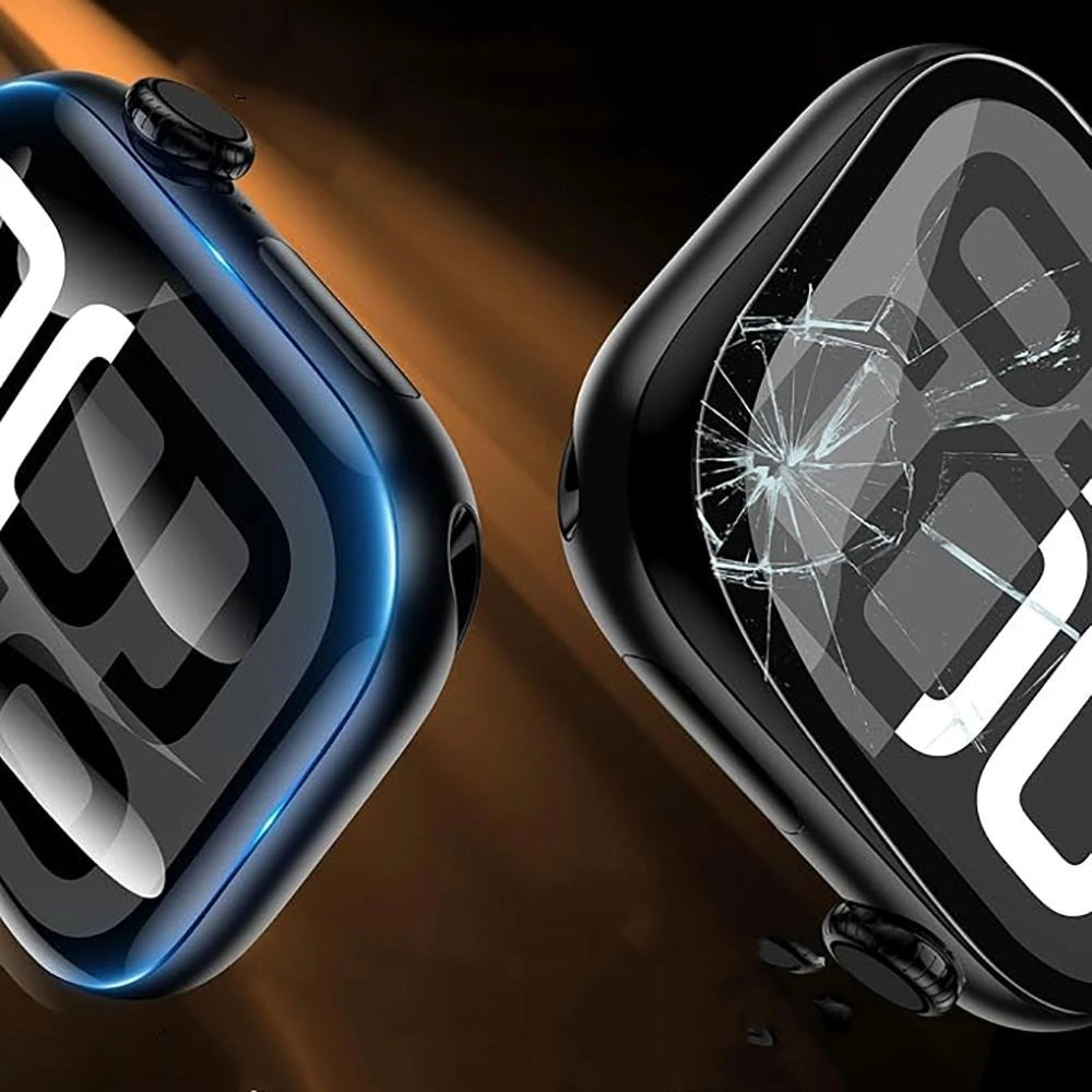 Szkło hartowane Tech-Protect Easy Set Flex+ na Apple Watch 46 mm - czarne – zdjęcie 3