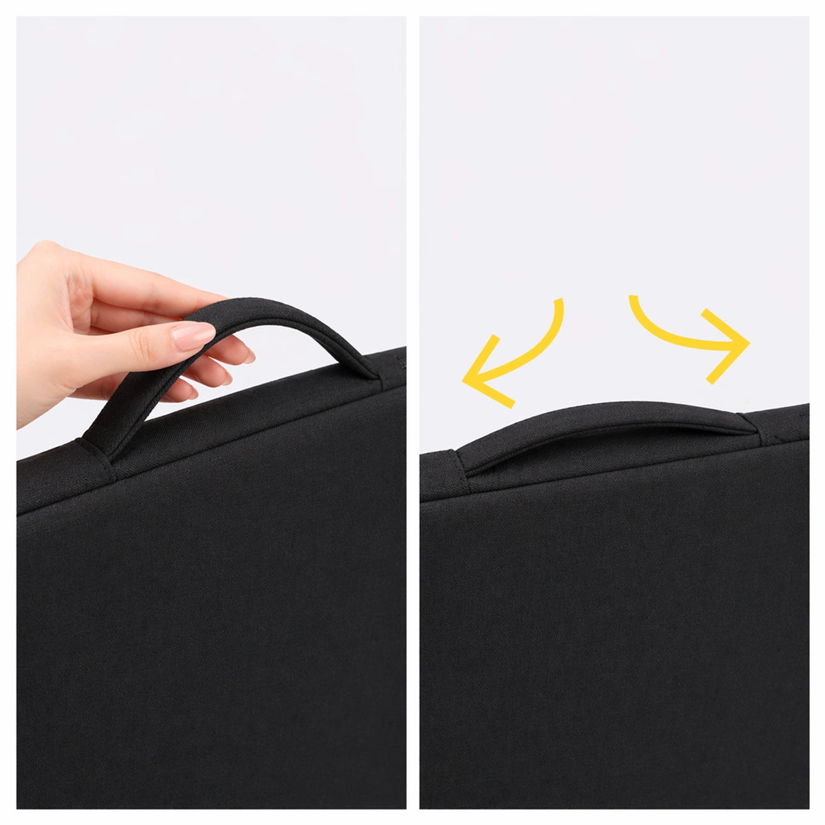 Torba na laptop Wozinsky WTNP-17B 17" z chowaną rączką - czarna – zdjęcie 6