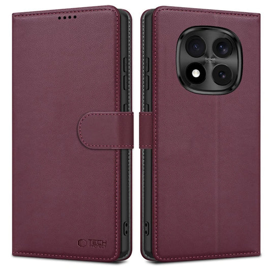 Etui Tech-Protect Wallet na Xiaomi Redmi Note 15 Pro 5G - bordowe